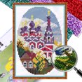 thumbnail image 1 of Kit Punto Cruz Casa Con Cuentas Bordado Parcial Arte para El 9CT 17x25cm, 1 of 9