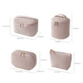 thumbnail image 3 of Giunmcul up to 50% Off Travel Portable Velvet Corduroy Makeup Toiletry Bag Set Large Opening Multi Purpose Pouches for Organized Storage, 3 of 5