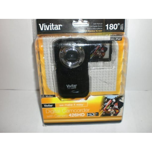 Vivitar Black DVR426HD LIC Flip Digital Video Recorder