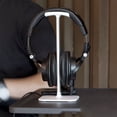thumbnail image 5 of Soporte para auriculares Universal Aleación de aluminio Innovador soporte para auriculares de escritorio para la mayoría de los auriculares Negro, 5 of 5