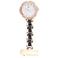thumbnail image 2 of Enfermera Doctor Fob Broche Solapa Colgante Reloj de bolsillo Pernos de cuello de de imitación Oro rosa negro Sunnimix reloj de bolsillo, 2 of 8