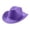 Purple, variant on Cowboy Hat for Women Men Western Silhouette with Wide Brim, Sturdy and Rugged for Ranch Wear, Outdoor Events, and Western Parties,Blue(One Size)