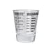 thumbnail image 1 of Toystoory Taza medidora de vidrio con escamas, vasos de onzas líquidas pesadas, herramientas para hornear, manija transparente para medir la Juegos de servir café y té Negro/45ml, 1 of 6