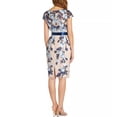 thumbnail image 2 of Adrianna Papell womens  Embroidered Sheath Dress, 10, Navy, 2 of 3