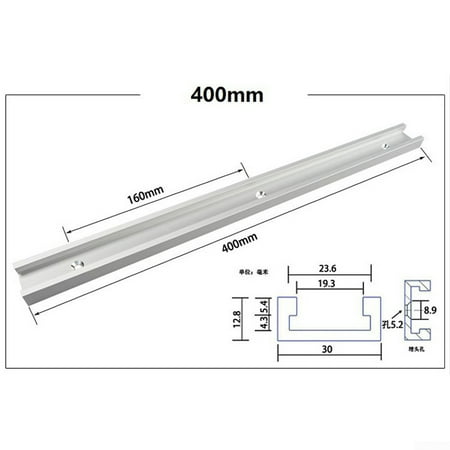 

JSSH 1X Aluminium Alloy T-track Slot Miter Track And Miter Bar Slider Table Saw Spare