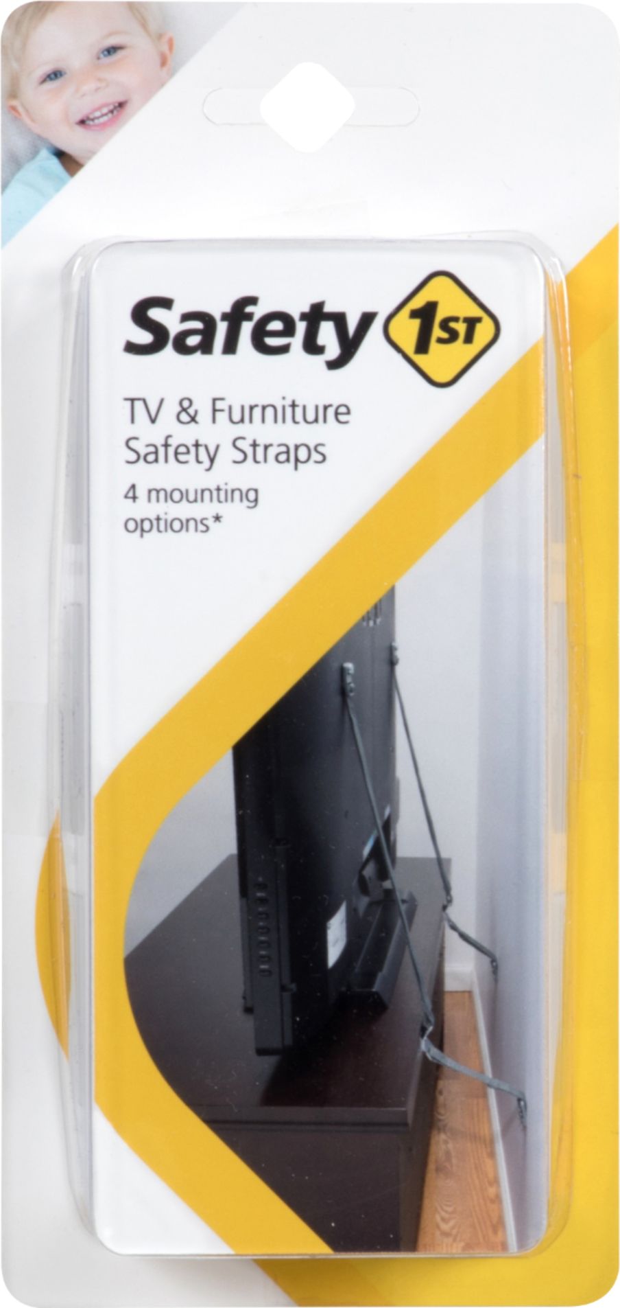 Safety 1st TV & Furniture Safety Straps Black