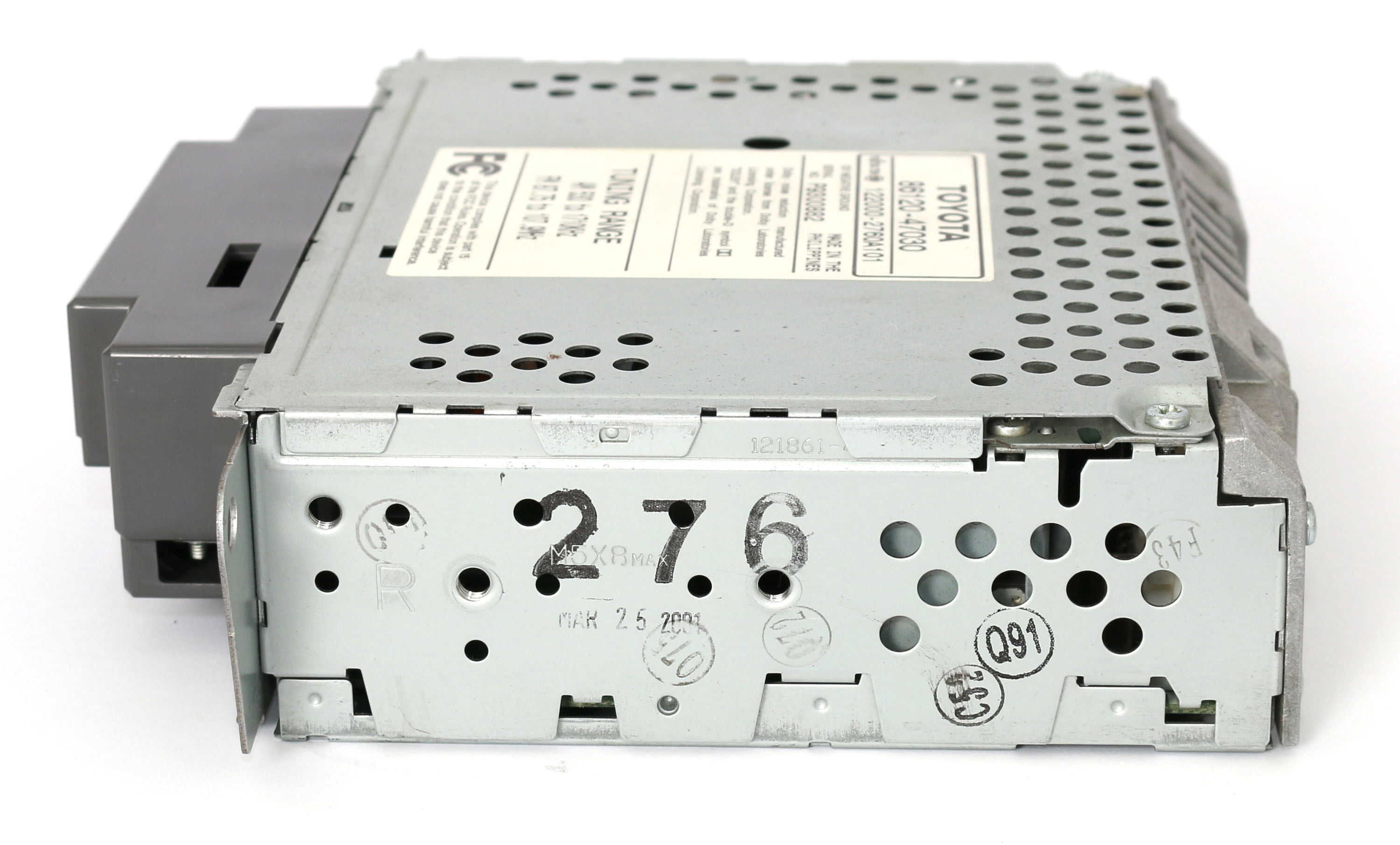 Restored 2001-2003 Toyota Prius OEM RDS Cassette Receiver - 86120-47030 Face Number 16411 (Refurbished)