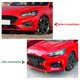 thumbnail image 4 of 1 Pair Lip Spoiler Fog Lamp Cover Grille Sporty Look Spoiler Fog Lamp Cover Trim Grille for Focus MK4 ST Line 2019 to 2022 Glossy Black, 4 of 4