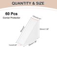 thumbnail image 2 of Uxcell 60Pcs Triangle Glass Corner Protector, 0.47 Inch Plastic Glass Table Corner Protector Transport Corner Guard for Glass, Ceramics, Wood, and Steel(Right Angle, Clear), 2 of 6