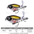 thumbnail image 4 of Lot 5Pc Whopper Plopper Topwater Fishing Lures Bass Bait Crankbait Rotating Tail, 4 of 15