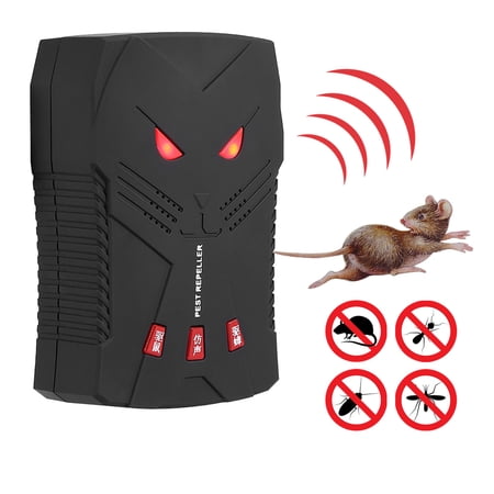 WALFRONT Indoor Electronic Ultrasonic Mouse Repeller Cockroach Pest
