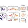 thumbnail image 3 of 2 Styles 6 Metal Flowers and Vines Stencil Templates Reusable Floral Vine Drawing Journal Cactus Finds Small, 3 of 9