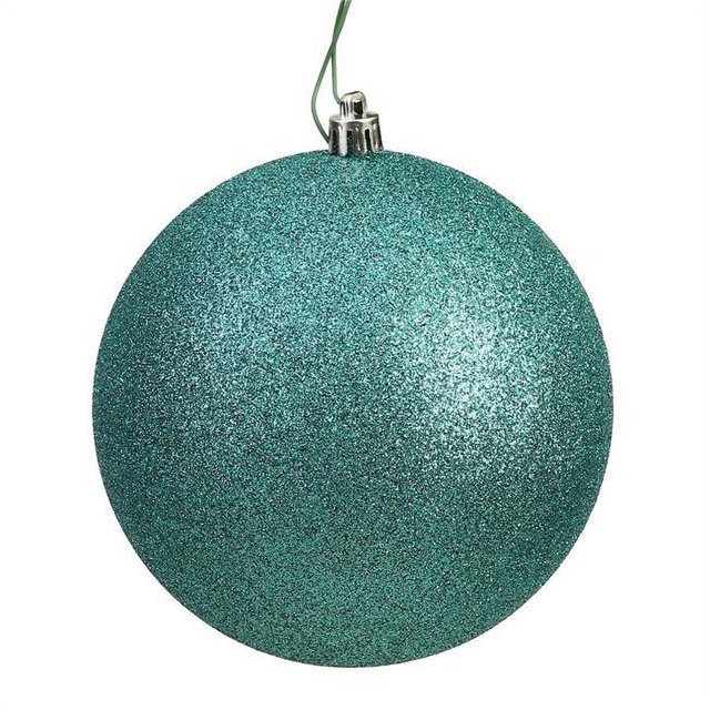 Vickerman N210844 3 Po. Boule Pailletée Transparente, Vert d'Eau - 12 par Sac