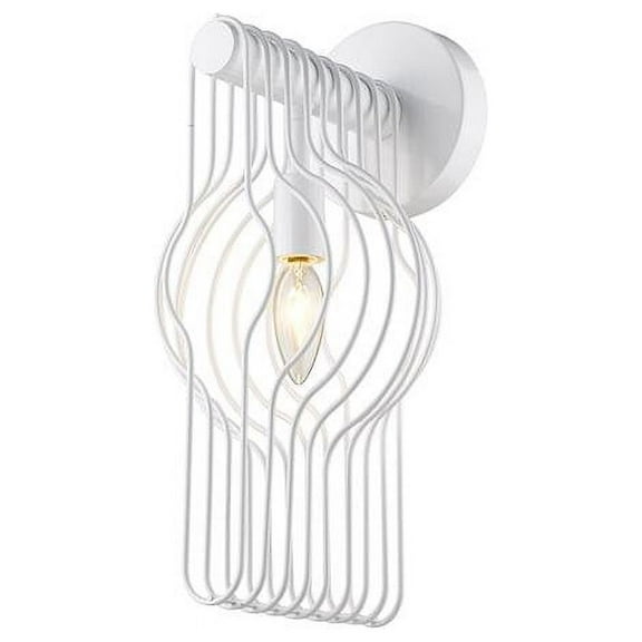 Z Lite 801-1S-WH 7 in. Contour 1 Light White Wall Sconce