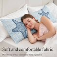 thumbnail image 5 of Navy Blue Starfish Body Pillow Cover 20 x 54 Inch Decorative Pillow Cover Vintage Gray Farmhouse Coastal Summer Lumbar Pillowcase Seasonal Rectangle Cushion Case for Couch Sofa Bed Living Room, 5 of 9