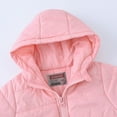thumbnail image 4 of Mercatoo Boys Girls Kids Hooded with Pockets Solid Color Short Cotton Puffy Jacket Coat for 𝐁abies Girls Winter Girl Kids Coat, 4 of 8
