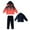 Z2-Red-fall winter clearance deal, variant on MKOSPLRT Kids 3-in-1 Waterproof Hooded Jacket Fleece Lined Pants Set Gradient Snow Ski Suit with Removable Liner Windproof Raincoat 3-15Y