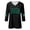 Black, variant on Womens Tops Dressy Casual 3/4 Sleeve Casual Loose Fit V Neck Printed Blouse Top Comfort Loose Shirts L