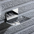 thumbnail image 4 of Soap Holder Dish Wall Mount Adhesive Tray Storage Dish Bathroom Shower Plate Box Stainless Steel Rack, 4 of 7