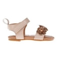 thumbnail image 2 of bebe Girl's Infant Flat Shoes with Metallic Shimmer, Glitter and Rhinestone - Flats For Infants, Tan, 1, 2 of 9