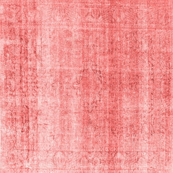 Ahgly Company Indoor Square Persian Red Traditional Area Rugs, 6' Square