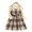 Khaki, variant on LYMAYTER 2-7Y Toddler Girls Long Sleeve Spliced Plaid Princess Dress Little Girls Fall Casual A Line Party Dress