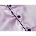 thumbnail image 4 of Topgal Little & Big Girls Pajama Set Size 14 - Lilac Satin Silky Cute Summer Short Sleeve & Pants Outfit, 4 of 7