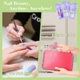 thumbnail image 6 of DAR  Press On Nail Tool Kit with Everything, Nail Prep Tool Disposable Manicure Kit with Nail File, Nail Glue, Prep Pads, Adhesive Nail Tabs,Wood Stick, Packaging Ba (20pcs-purple), 6 of 12