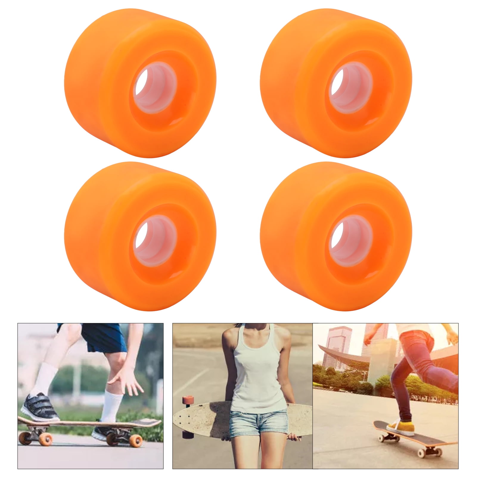 Henmomu Cruiser Wheels, Skateboard Wheels Quiet Frosting For Longboard