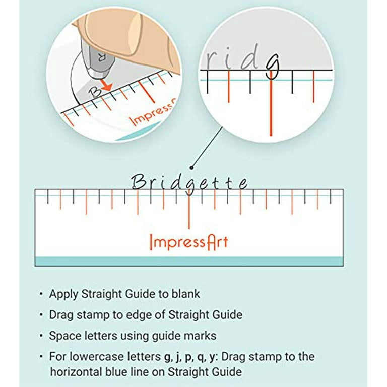 ImpressArt Metal Bracelet Stamping Sticker Guide Book for Metal Stamping  Beginners 