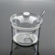 thumbnail image 1 of BRIGHTFUFU Azucareros transparentes, tarro de acrílico para almacenar sal con tapa y cuchara, dispensador de condimentos, tarro de cocina para sal, té, especias, hierbas y condimentos., 1 of 7