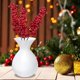 thumbnail image 4 of 10 piezas de ramas de frutos rojos artificiales decorativas con bayas rojas, ramas de otoño, palillos navideños, ramas de bayas, 4 of 5
