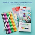 thumbnail image 4 of 12-Color Colored Pencils Set Art Supplies For Drawing Sketching Coloring Pensils For Adults Students Beginners And Artists, 4 of 8