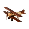 thumbnail image 4 of Adorno de biplano de madera, pequeñas decoraciones navideñas, modelo de avión artesanal para Estilo B, 4 of 9