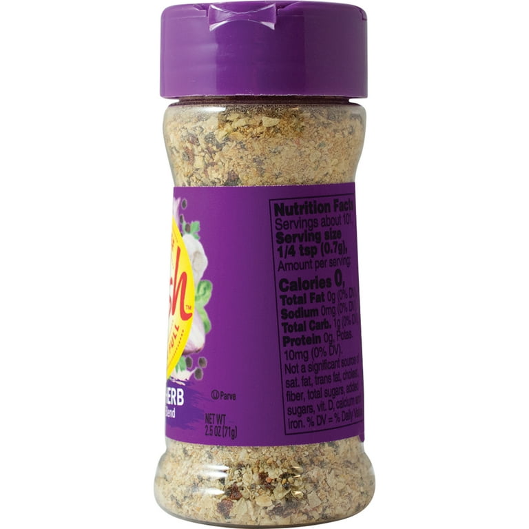 Mrs. Dash Garlic and Herb Seasoning Blend 2.5oz : Grocery fast delivery by  App or Online