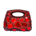 thumbnail image 4 of XIYUAN Cartera de mano de cristal para mujer, bolsos de noche de lujo, bolsos de hombro con diamantes para fiestas, cenas, bolsos de cóctel con diamantes de imitación, monederos con gemas, 4 of 4