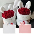 thumbnail image 5 of Bouquet Wrapping Cloth Create Atmosphere Soft Excellent Bunny Ears Design Wedding Bouquet Packing Cloth, 5 of 5