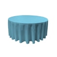 thumbnail image 1 of LA Linen Nappe en Popeline de Polyester Turquoise Foncé 132 Po. Ronde Décoration d'Événement Classique, 1 of 4