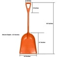 thumbnail image 6 of Ashman Online Plastic Snow Shovel Durable Multi-Purpose Snow Plastic Shovel. (2 Pack), 6 of 7