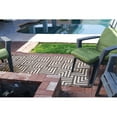 thumbnail image 4 of Reversible Mats 8 x 5 Foot Outdoor Polypropylene Pattern Patio Rug, Brown/Beige, 4 of 4