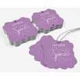 thumbnail image 5 of Inkdotpot Real Silver Foil Let Love Sparkle Wedding Tags Favor Bracket Shape Hang Pack Of 100 Paper Tags, 5 of 7