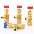 thumbnail image 6 of QHUDLV Refrigerant Charging Valve, Brass Low Loss HVAC Fittings for R32 R22 R410, A/C Maintenance Tools, 6 of 9