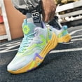 thumbnail image 7 of BINQER Men's Basketball Shoes Breathable Colorful Volleyball Sneakers with Mesh Upper Non Slip Rubber Indoor Shoe, 7 of 7