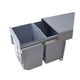 thumbnail image 4 of Bote de basura extraíble doble debajo del gabinete, bote de reciclaje con tapa, bote de basura para lavandería, restaurante, bote de basura para casa,, 4 of 7
