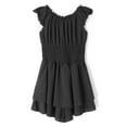 thumbnail image 4 of Jxzom Womens Lantern Ruffle Romper Off Shoulder Puff Short Sleeve Flowy Lyaner Romper Dress Smocked Short Jumpsuit Playsuits, 4 of 7