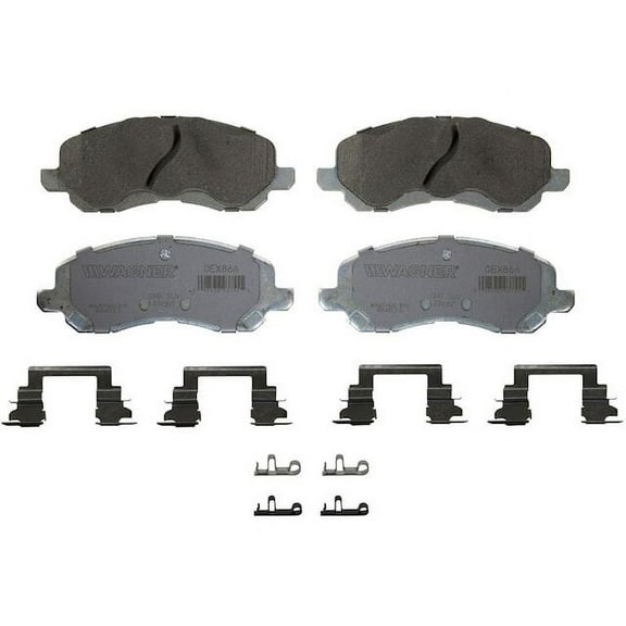 Front Brake Pad Set - Compatible with 2007 - 2016 Jeep Compass 2008 2009 2010 2011 2012 2013 2014 2015