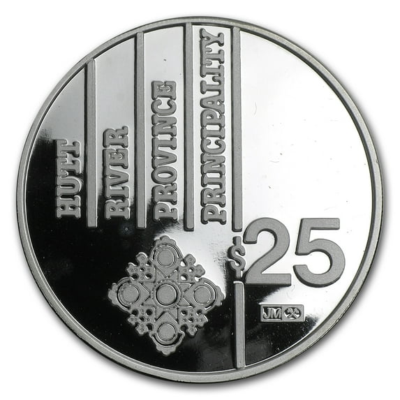 1985 Hutt River Province Silver $25 Reagan Proof