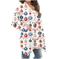 thumbnail image 6 of Mifsaly Lightweight Christmas Cardigan Women Xmas Funny Print Open Front Cardigan Long Sleeve Loose Flowy Outerwear Festival Party Tops 2025 Holiday Outfits, 6 of 6