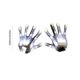 thumbnail image 3 of 1 par de guantes luminosos LED que brillan intensamente Halloween esqueleto manopla fiesta Prop (blanco), 3 of 6