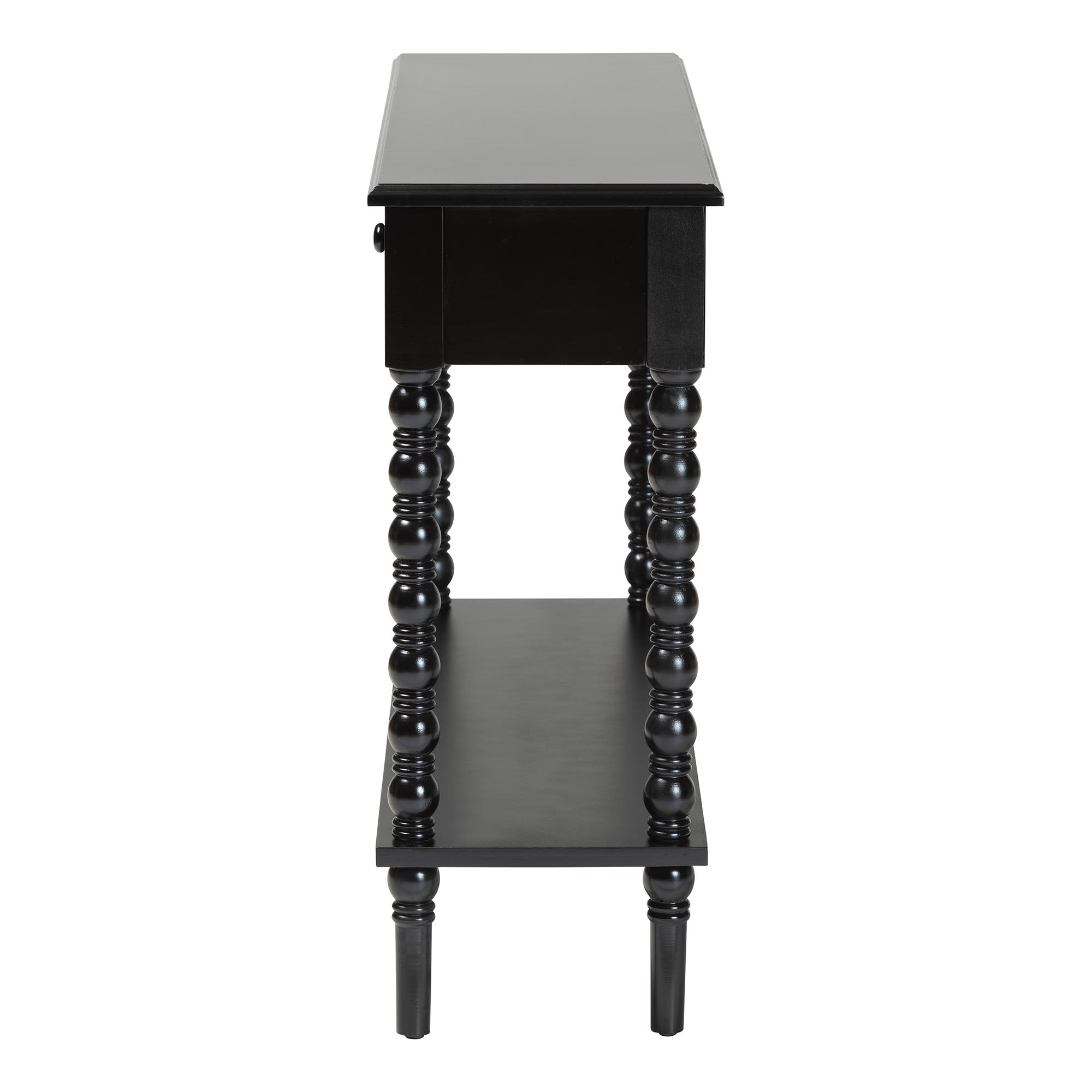 Baxton Studio Malinda Classic Console Table, 2-Drawer, Black